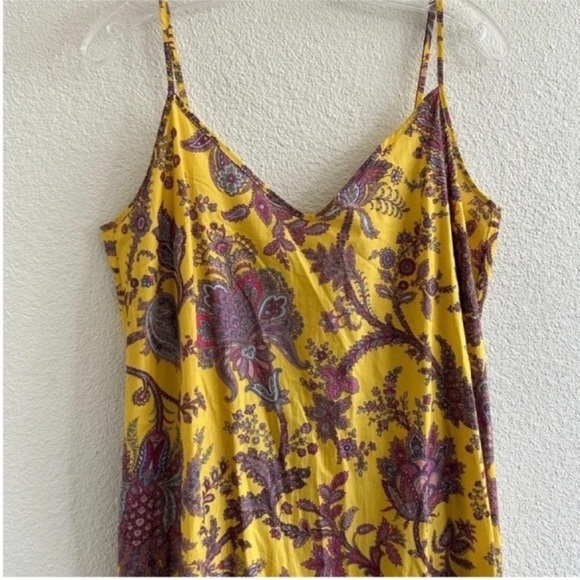 J. Crew Collection Tiered Cotton Poplin Floral Midi Dress Golden Paisley - Picture 7 of 9